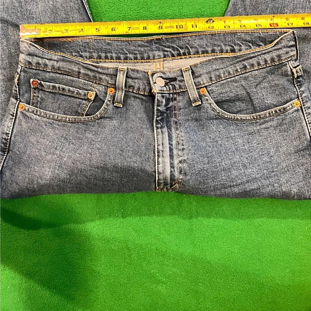 Levis 505 Regular Fit Jeans Mens W34 L30 Blue Denim Classic Casual Pants